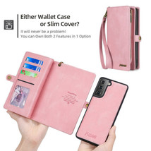 For Samsung Galaxy S24 S23 S22 S21 S20 Magnetic Leather Wallet Flip back Case  - £67.45 GBP