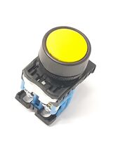 Fuji Electric AR22F0R Yellow Push Button Switch  - $3.80