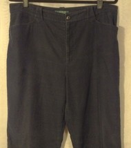 Lauren Ralph Lauren Black or Navy Cotton Pants 1% Elastane, Very Soft Si... - $11.47