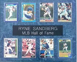 Frames, Plaques and More Ryne Sandberg Chicago Cubs 8-Card 12x15 Blue-Marbleized - £26.90 GBP
