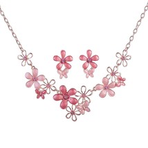 Sale Cring Coco Magnolia Flower Jewelry Sets Fashion Resign Pendant Necklaces Bl - £18.84 GBP