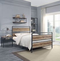 Brantley Full Bed, Antique Oak &amp; Sandy Gray Finish - $635.49