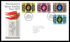 1977 UK GB Cover - Queen&#39;s Silver Jubilee Tour, Manchester, Manchester P4  - £2.32 GBP