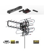 HDTV 1080P Outdoor Amplified Digital Antenna 360 Rotor HD TV UHF VHF FM ... - €25,63 EUR