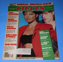 Pat Benatar Circus Magazine Vintage 1982 Mick Jagger Billy Squier The Who - £19.65 GBP