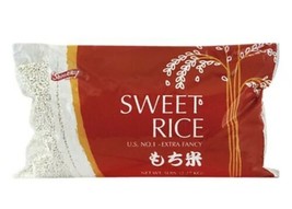 Shirakiku Sweet Rice 5 Lb (Pack Of 5 Bags) - £112.64 GBP