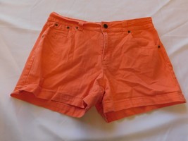 Faded Glory Shorts Women&#39;s Ladies Size 12 Shorts Coral Casual GUC - £23.73 GBP
