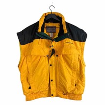 Vitesse by Couloir Vest Men&#39;s 48 Insulated Lined Yellow Black Windbreaker - £35.56 GBP