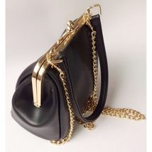 MJ Vintage Women Handbag Kiss Lock PU Leather Clip Bags Female Retro Shoulder Ba - £28.00 GBP