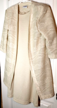 R &amp; M Richards 2 PC Dress Set Ecru Chirstmas Dress Size Sm Petite - $23.02 CAD