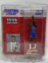 Starting Lineup 1996 Larry Johnson New York Knicks Vtg Figure &amp; Card MOC - £6.89 GBP