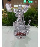 Chrome Luxury Flower Fairy Bathroom sink Faucet Single Hole mixer tap De... - $11,023.98 MXN