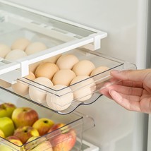 Refrigerator Egg Drawer Kitchen Egg Storage Box Container Food Rack Shel... - $33.99