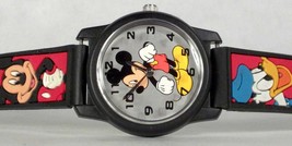 Disney Mickey Mouse Watch! Sharp Silver Dial! Matching Character Band! Retired!  - £93.93 GBP