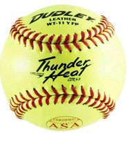 Dudley 11" ASA Yellow Fastpitch Softball 11" Single Ball 4A-531P - $21.03