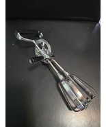Vintage Best Egg Beater Hand Held Crank Mixer Stainless Steel Black Hand... - $271.77 MXN