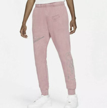 Nike Sportswear Club Cuff Drip Wash Pink Jogger Pants Mens Sz XL DC2727-614 - £66.06 GBP