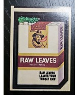 Topps Wacky Packages Raw Leaves 3rd Series 1973 Sticker Vintage Original - $264.65 MXN