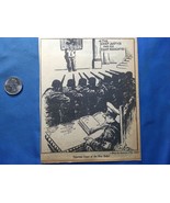 World War 2 WW2 Comic Sketch ORIGINAL From newsprint - NEW ORDER COURT - $20.25 CAD