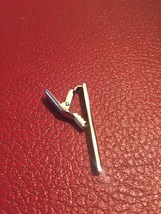 Vintage 60s silver plated Plain Box tie clip (bar style) image 2