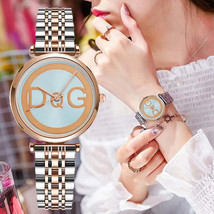 Women Watches Top Brand Luxury DQG Fashion Stainless Steel Silver Mesh S... - £16.98 GBP