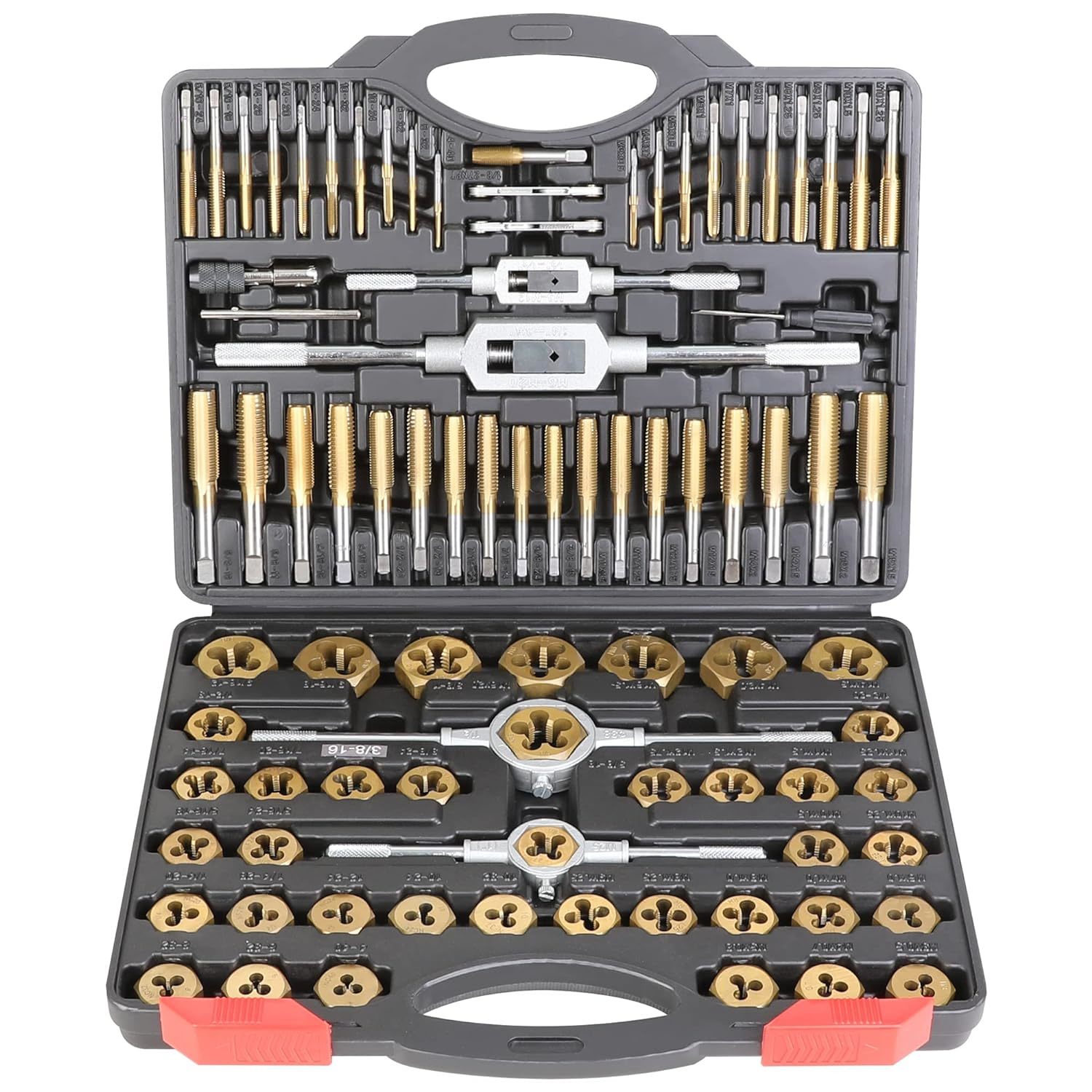 WYNNsky Die and Tap Set in SAE and Metric, Hex Threading Dies for External Threa - $172.99
