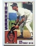 Don Mattingly Signed Autographed 1984 Topps Reprint Baseball Card - New ... - $25.00