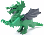 Lego Vintage Classic Castle Knights Green Dragon Figure Black Wings 6082 - £26.63 GBP