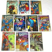 Lot of 10 Vintage 1994 Superman The Man of Steel Comic Books DC Comics - £39.50 GBP