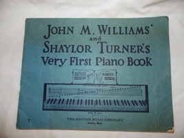 John Williams Shaylor Turner Very First Piano Book w/Staff Notation Chart 1937 - £11.57 GBP