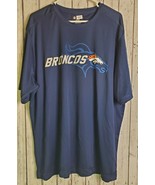 NFL Team Apparel Denver Broncos Polyester T-Shirt TX3 Cool Tee Shirt Men... - £18.99 GBP