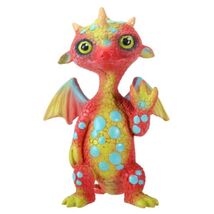 Gregory the Friendly Red Dragon Figurine Statuette Fairy Tale Fantasy My... - $17.98