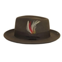 Men's Broner Wool Hat Classic Soft Fedora STREETWISE 73-042 Brown image 4