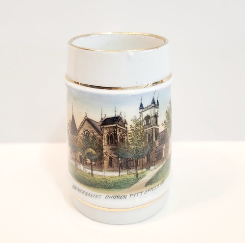 Vintage Universalist Church Maine Mini Beer Stein Wheelock Germany Pittsfield Item image 5