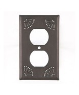 Single Outlet Cover with Chisel in Kettle Black Tin - 4 - $79.32 CAD