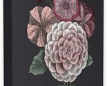 Pink Flowers On Black Drawing, 36 X 48, Canvas, Stupell Industries, Desi... - $126.99