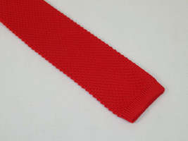 Men's Vitorofolo Italy Slim Tie Woven Fabric Fashionable RS-2 Red image 3