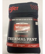 Wrangler Workwear Heavy Weight Thermal Pants Mens Size 2XL Black - $19.95