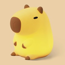 Capybara Night Light, Cute Silicone Capybara Lamp For Kids, Soft Silicone Kids N - £25.57 GBP