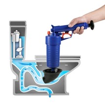 Toilet Plunger Air Drain Blaster Pressure Pump Cleaner Efficient Dredgin... - £29.89 GBP