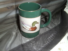 Green Otagiri Japan Mallard Duck Coffee Mug Stein Tankard Cup, Gibson Gr... - $11.88