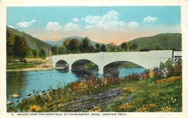 DB Postcard MA J338 Bridge over the Deerfield at Charlemont Mohawk Trail Mass - £5.55 GBP