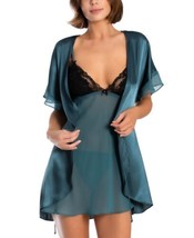 Linea Donatella Womens Babydoll Wrap Robe Only, 1-Piece,Emerald,Large - £31.66 GBP