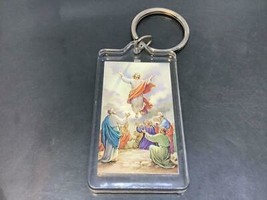 Vintage Religious Keyring L’ascension De Jesus Christ Keychain Ancien Porte-Clés - £6.25 GBP