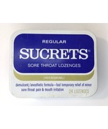 Vintage SUCRETS Throat Lozenges Tin, Throat-Medicine Tin in Great Shape ... - £11.65 GBP