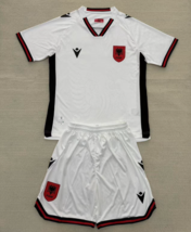 Kids 2025-26 Albania Away White Kits Shirt Jersey With Shorts - $49.00