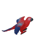 Safari Ltd Red Macaw Parrot Bird Zoo Animal Figurine 2.5&quot; - £14.01 GBP