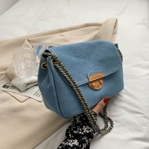 Cool Denim Crossbody Bags for Women 2022 Summer Fashion  ed Trendy Solid Color C - £40.52 GBP