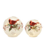 LED Frosted Cardinal Berry Globe (Set of 2) - 807495 - $1,828.33 MXN