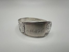 Antique Sterling Silver 1800s MNH Scroll Cuff Bracelet - £157.78 GBP